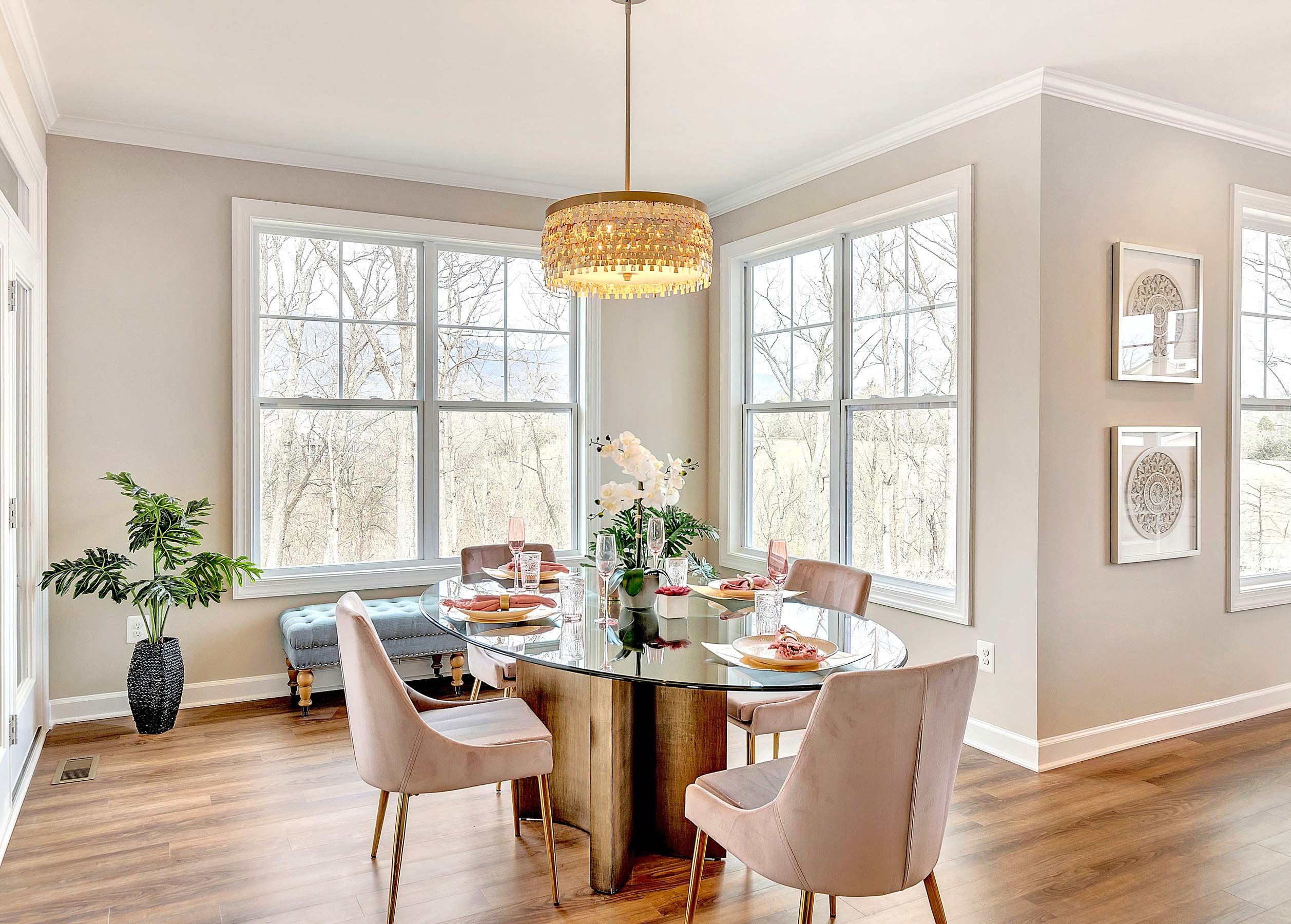 Dining Room with Natural Light